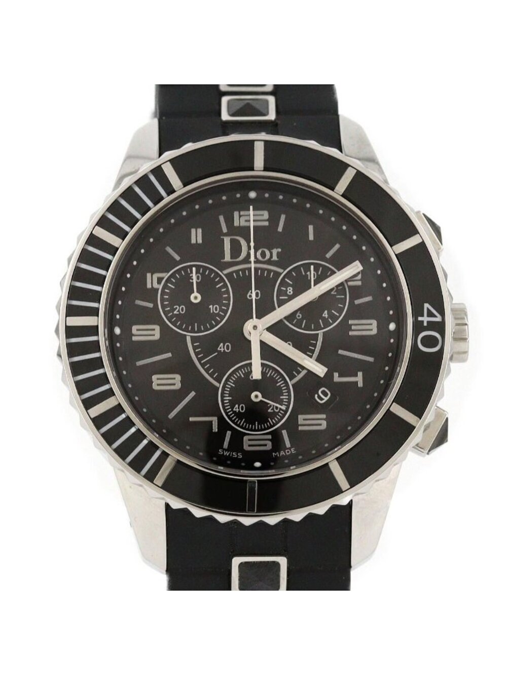 Dior Crystal Chrono SS Quartz Watch